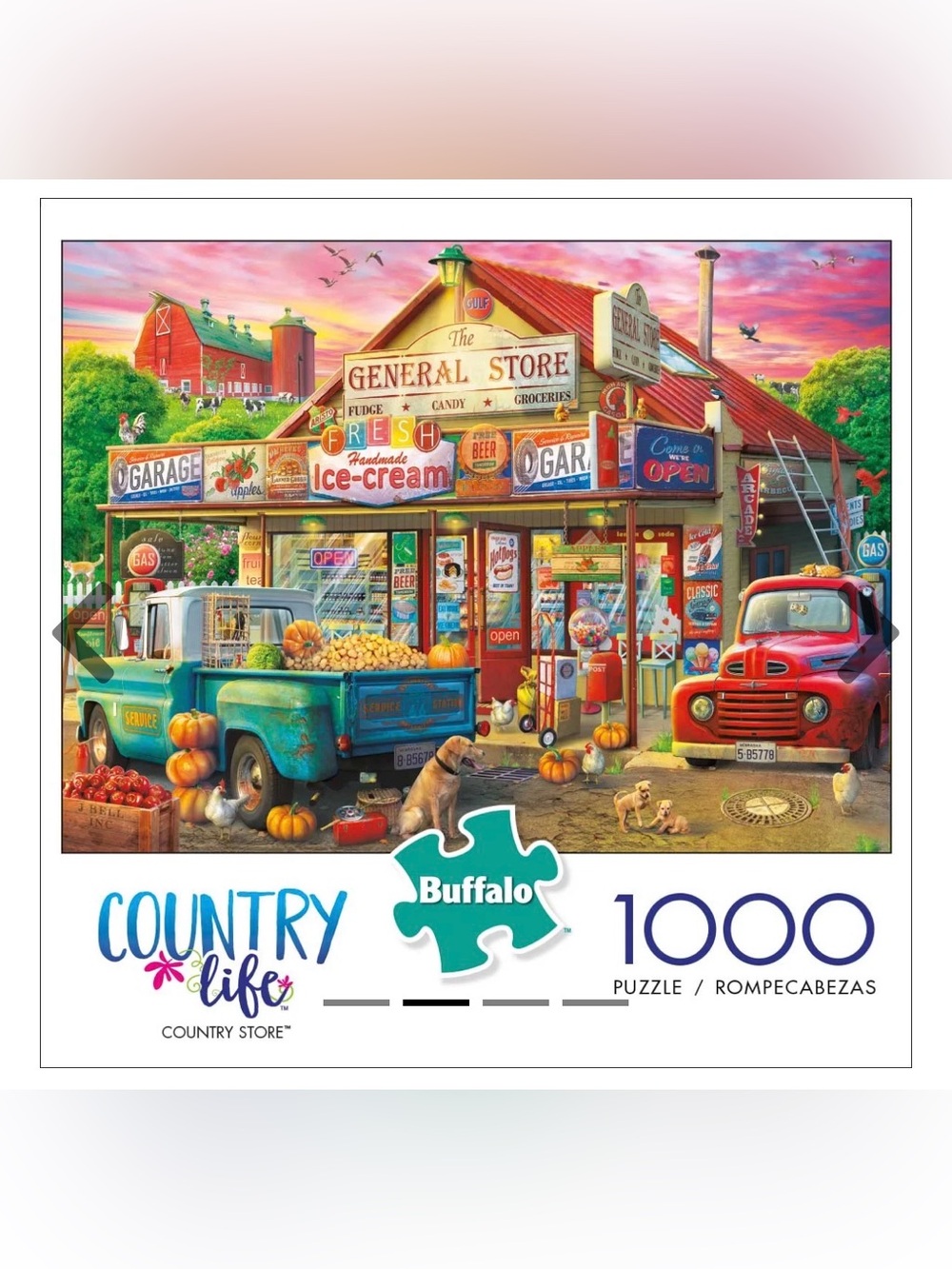 Buffalo Games 1000-Piece Country Life Country Store Jigsaw Puzzle